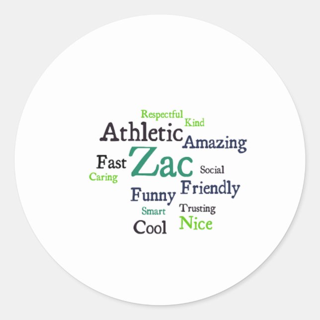 Adesivo Redondo Vinhetas (Frente)