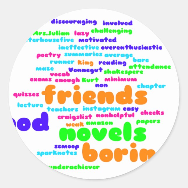 Adesivo Redondo Vinhetas (Frente)