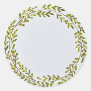 Adesivo Redondo Vinhetas