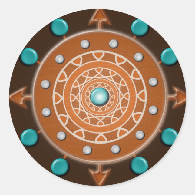 Adesivo Redondo Vinhetas 20 por folha (Frente)