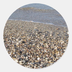 Adesivo Redondo Vinhetas à beira-mar