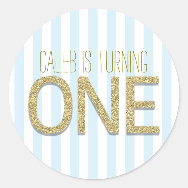 Adesivo Redondo Vinhetas a favor do Partido do primeiro aniversari (Frente)