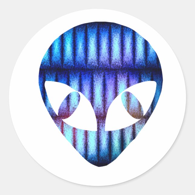 Adesivo Redondo Vinhetas Alienware (Frente)