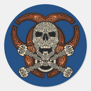 Adesivo Redondo Vinhetas Células e Vinhetas de Risco Biológico