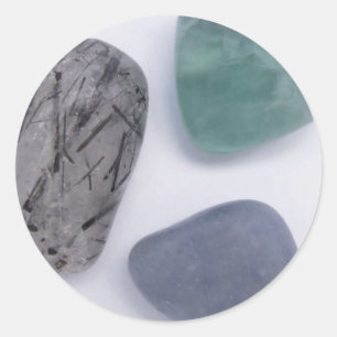 Adesivo Redondo Vinhetas Cristais