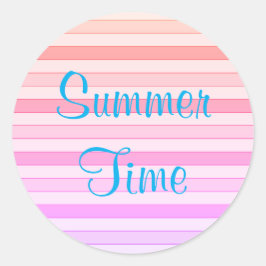 Adesivo Redondo Vinhetas da Hora de Verão
