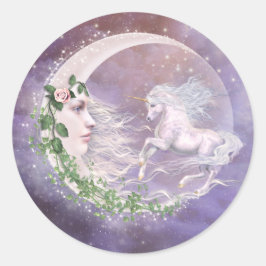 Adesivo Redondo Vinhetas da Moonicorn
