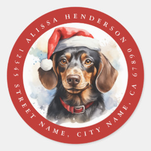 Adesivo Redondo Vinhetas da Ronda de Natal