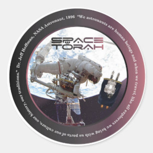 Adesivo Redondo Vinhetas da Torah Espacial