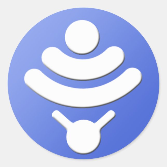 Adesivo Redondo Vinhetas de 1/2" do Vistumbler (Frente)