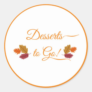 Adesivo Redondo Vinhetas de Ação de Graças