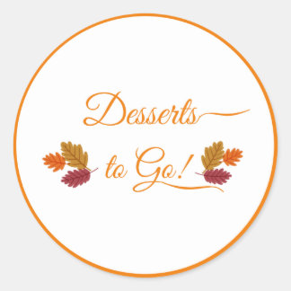 Adesivo Redondo Vinhetas de Ação de Graças