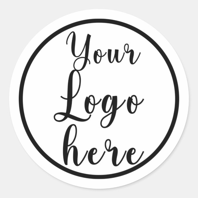 Adesivo Redondo Vinhetas de agradecimentos comerciais (Frente)