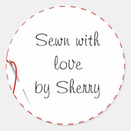 Adesivo Redondo Vinhetas De Amor