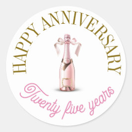 Adesivo Redondo Vinhetas de aniversário felizes