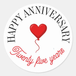 Adesivo Redondo Vinhetas de aniversário felizes