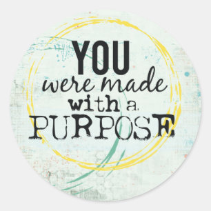 Adesivo Redondo vinhetas de aspas inspiradoras