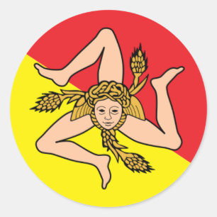 Adesivo Redondo Vinhetas de automóveis redondos de Triskelion sici