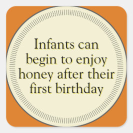 Adesivo Redondo Vinhetas de aviso de Criança âmbar