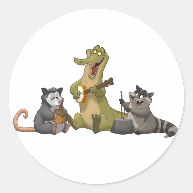 Adesivo Redondo Vinhetas de Banda de banho (Frente)