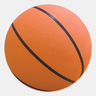 Adesivo Redondo Vinhetas de basquete