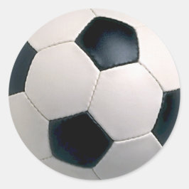 Adesivo Redondo Vinhetas de bola de futebol