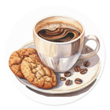 Vinhetas de café e de cookies