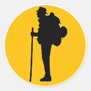 Adesivo Redondo Vinhetas de caminhada