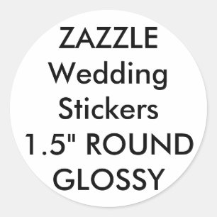 Adesivo Redondo Vinhetas de Casamento Personalizadas VELOCIDADE RO