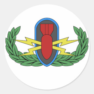 Adesivo Redondo Vinhetas de Crachá Básicas EOD