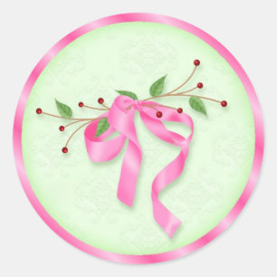 Adesivo Redondo Vinhetas de Cupcake de Natal de Natal