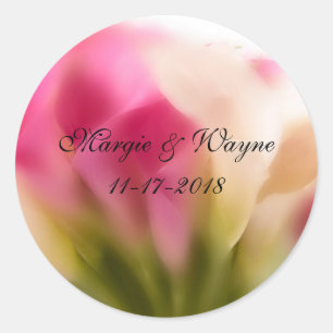 Adesivo Redondo Vinhetas de Envelope Calmamente Personalizadas