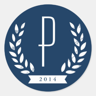 Adesivo Redondo Vinhetas de Fechamento de Casamento