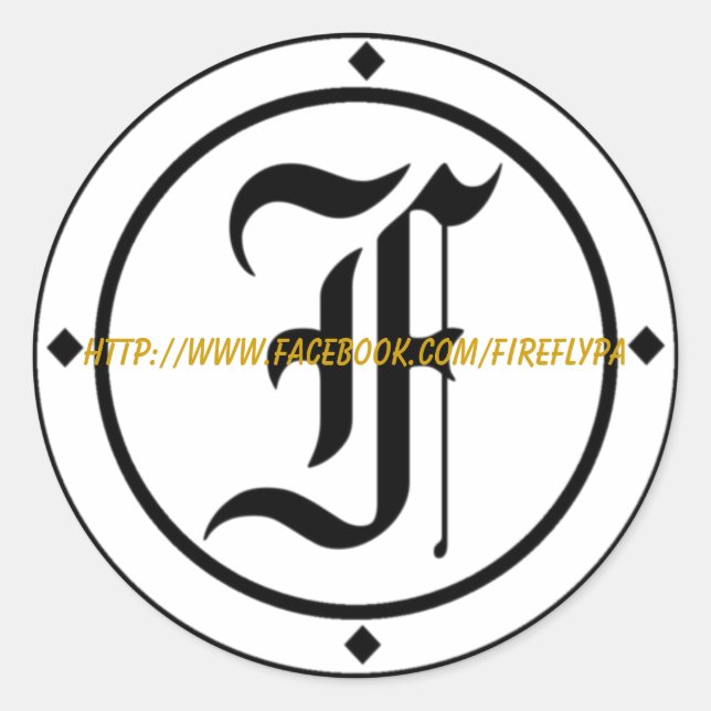 Adesivo Redondo Vinhetas de Firefly (Frente)