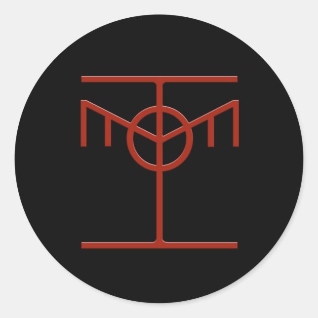 Adesivo Redondo Vinhetas de Ícones Éticos do Hacker (Frente)