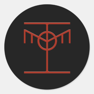 Adesivo Redondo Vinhetas de Ícones Éticos do Hacker