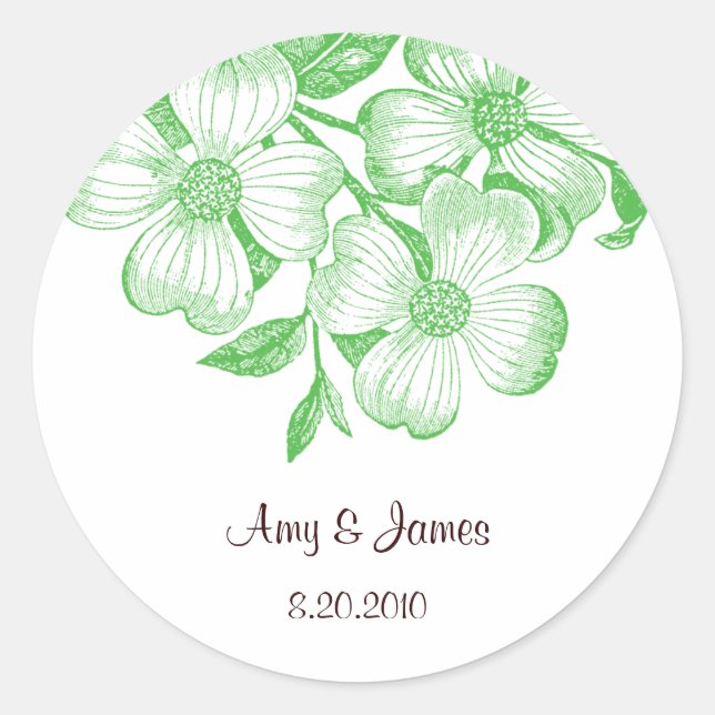 Adesivo Redondo Vinhetas de madeira (Frente)