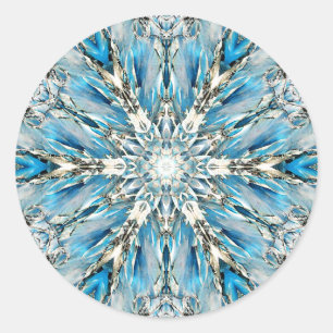 Adesivo Redondo Vinhetas de Mandala, Glaciar Mendenhall