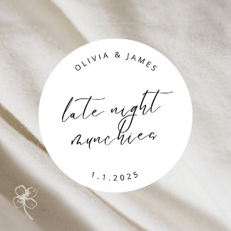 Adesivo Redondo Vinhetas de Mansos Noturnos Tardios