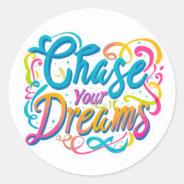 Adesivo Redondo Vinhetas de Motivação