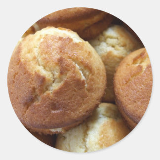 Adesivo Redondo Vinhetas de Muffin