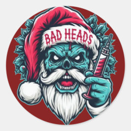 Adesivo Redondo Vinhetas de Natal