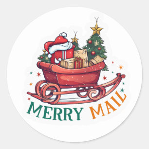 Adesivo Redondo Vinhetas de Natal