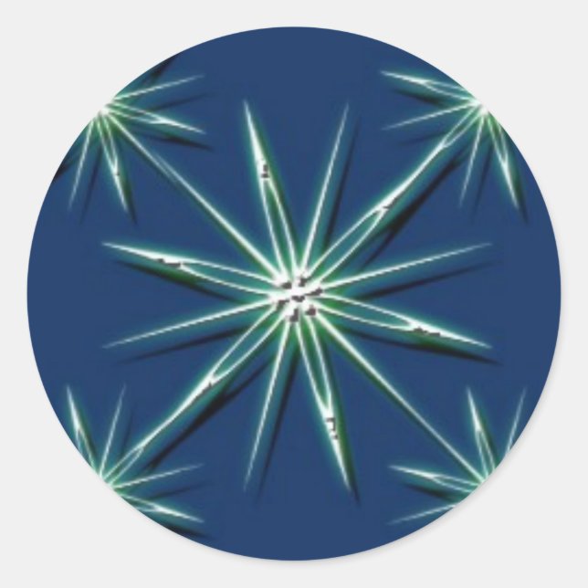 Adesivo Redondo Vinhetas de Natal (Frente)