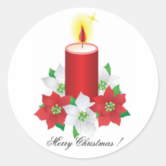 Adesivo Redondo Vinhetas de Natal