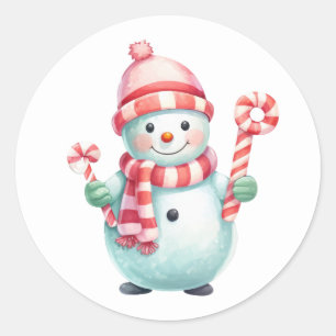 Adesivo Redondo Vinhetas de Natal