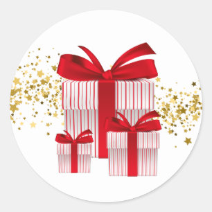 Adesivo Redondo Vinhetas de Natal