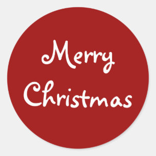 Adesivo Redondo Vinhetas de Natal Feliz