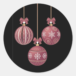 Adesivo Redondo Vinhetas de Natal lindas