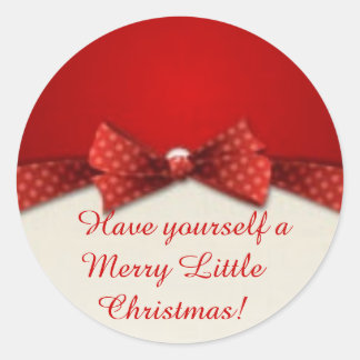 Adesivo Redondo Vinhetas de Natal redondas e bonitas